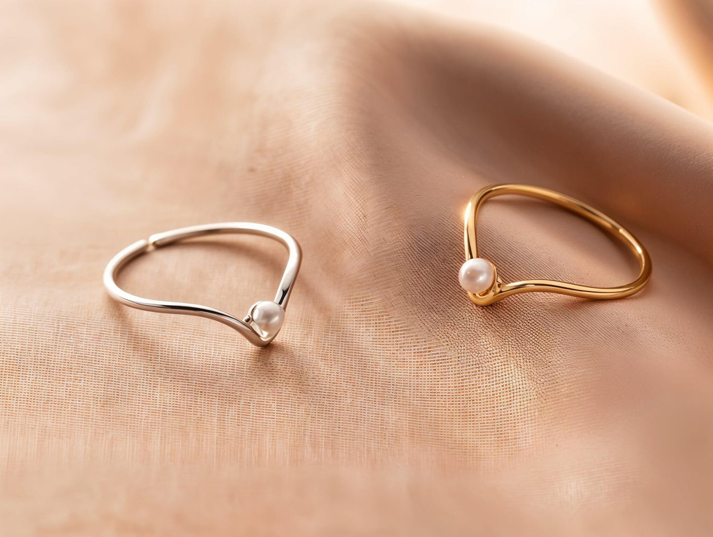 Aureva - Alvora 18k gold plated ring adjustable open ring geometric gold ring