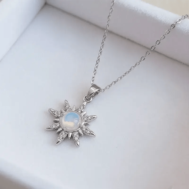 Alvora Sunaro Necklace – Vintage Gold & Silver Waterproof Opal Jewelry