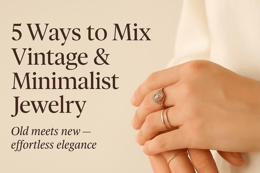 5 Ways to Mix Vintage and Minimalist Jewelry