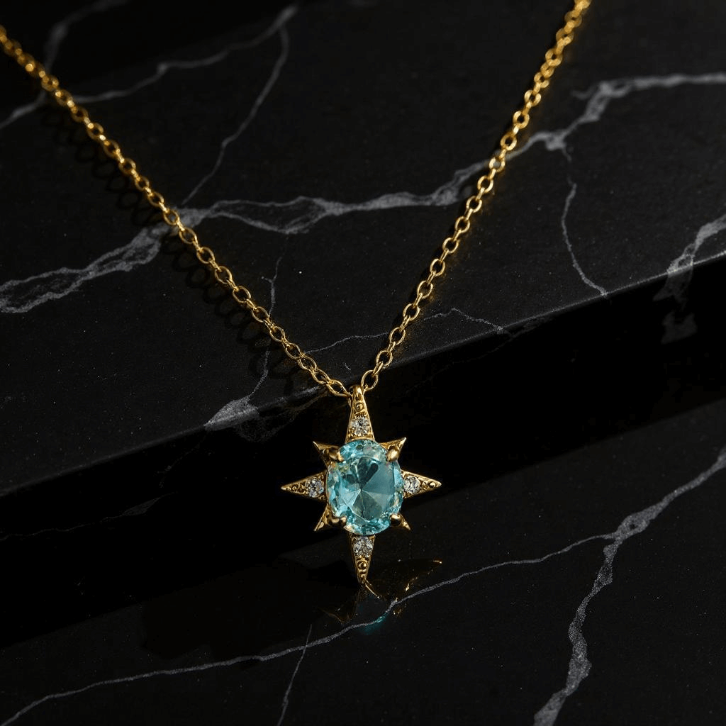 Astrella Silver, 18K Gold Necklace- Alvora