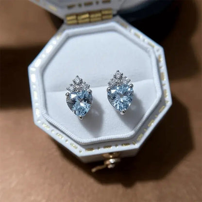 Alvora Bluemira Stud Earrings | Vintage Silver Modern Minimal Jewelry