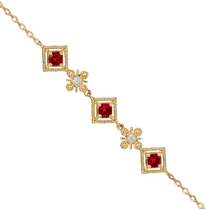 Alvora Crimora Vintage Royal Bracelet – Elegant Gold Jewelry