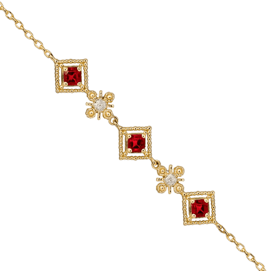 Alvora Crimora Vintage Royal Bracelet – Elegant Gold Jewelry