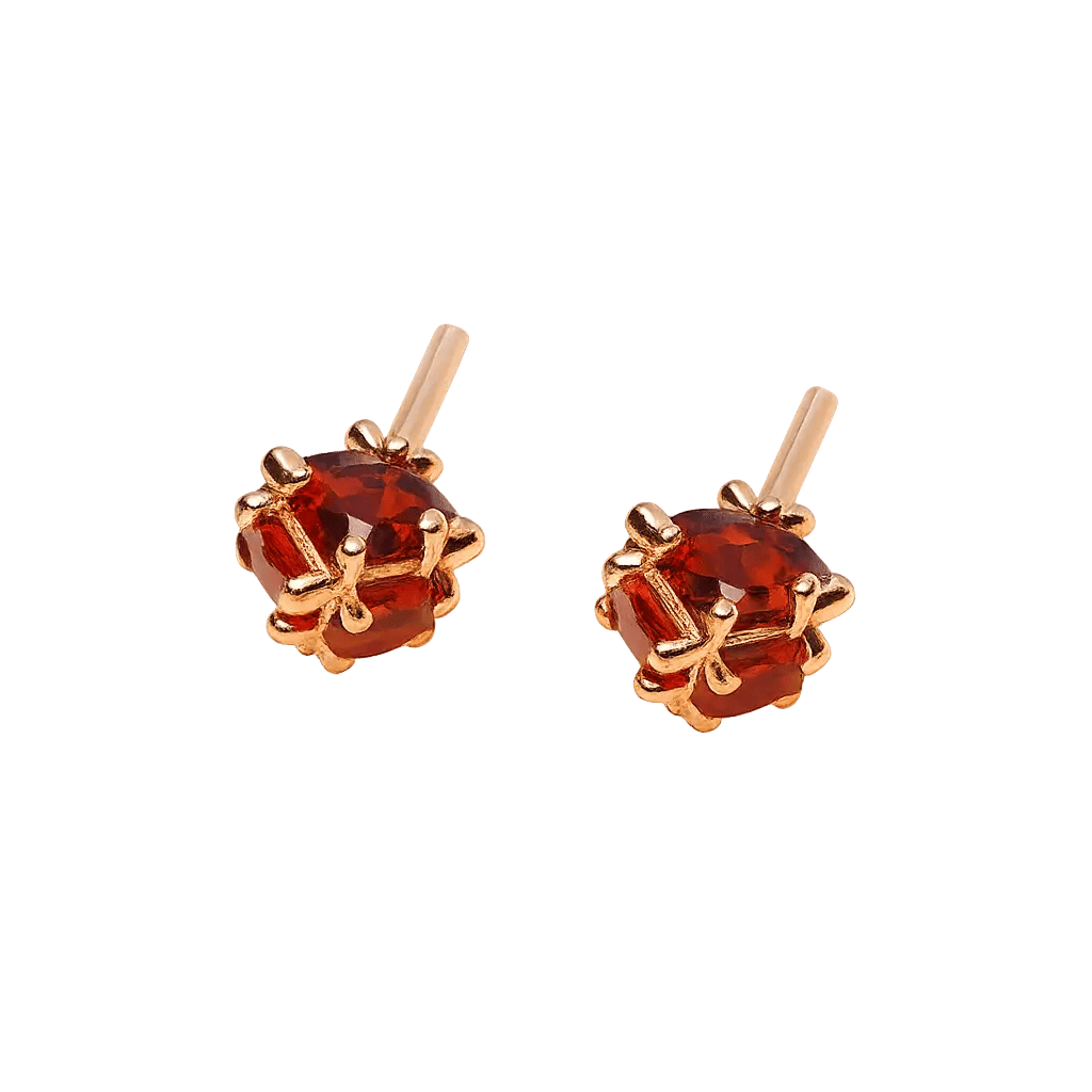 Alvora Emberlyn Silver Stud Earrings – Modern Vintage Jewelry