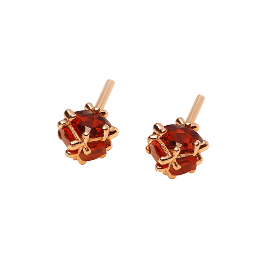 Alvora Emberlyn Silver Stud Earrings – Modern Vintage Jewelry