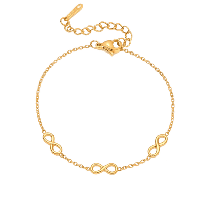 Alvora Eterna Infinity Bracelet – 18K Gold, Waterproof, Skin-Friendly Jewelry