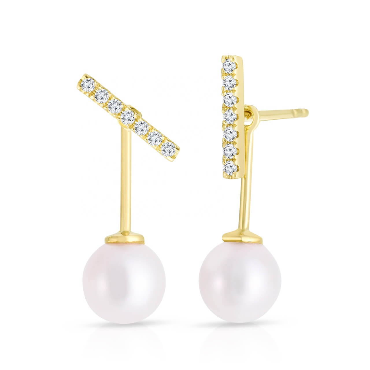 Ivorya - Alvora gift for her gold pearl earrings luxury gift for her
