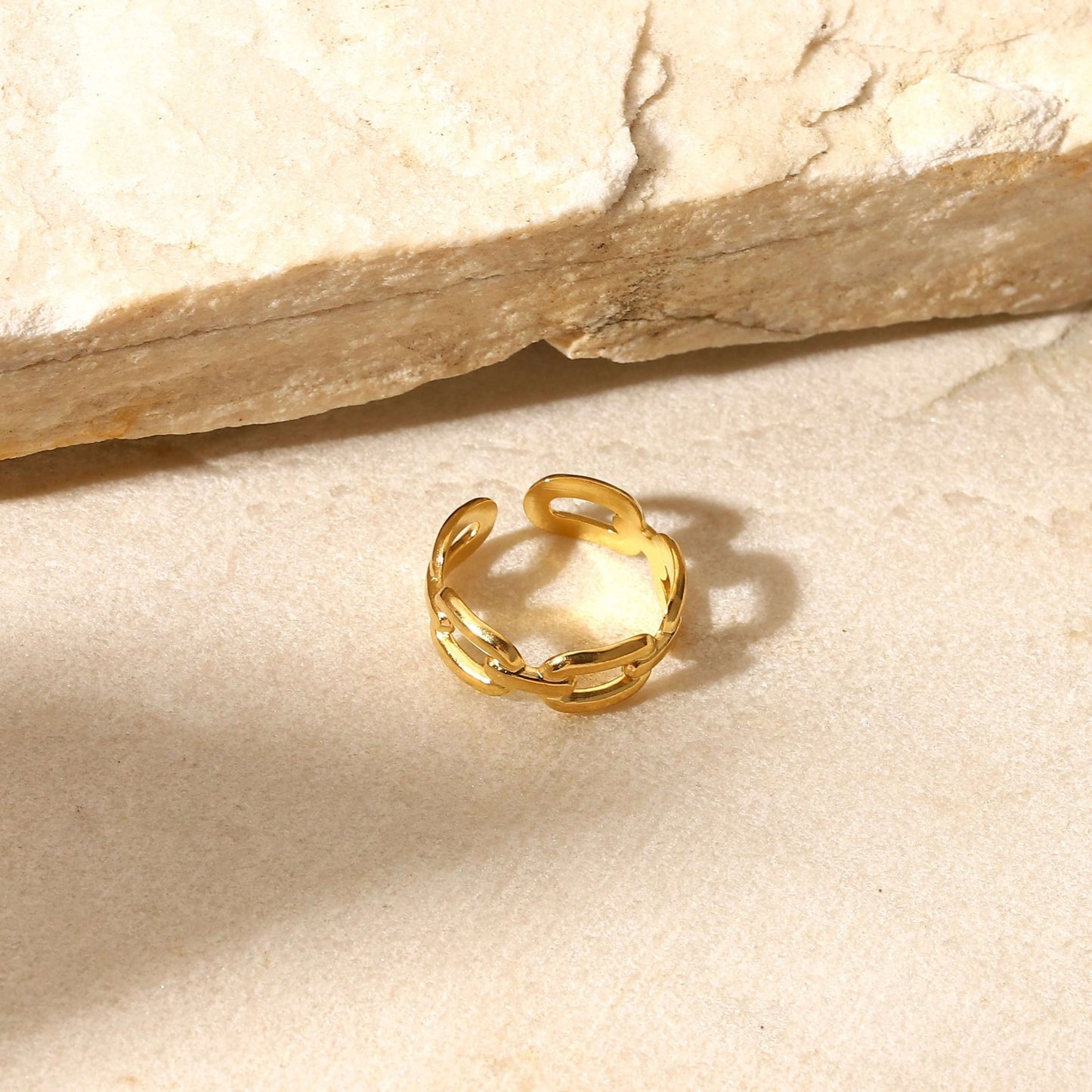 Linka - Alvora #skinfriendlyjewelry #waterproofjewelry adjustable chain ring