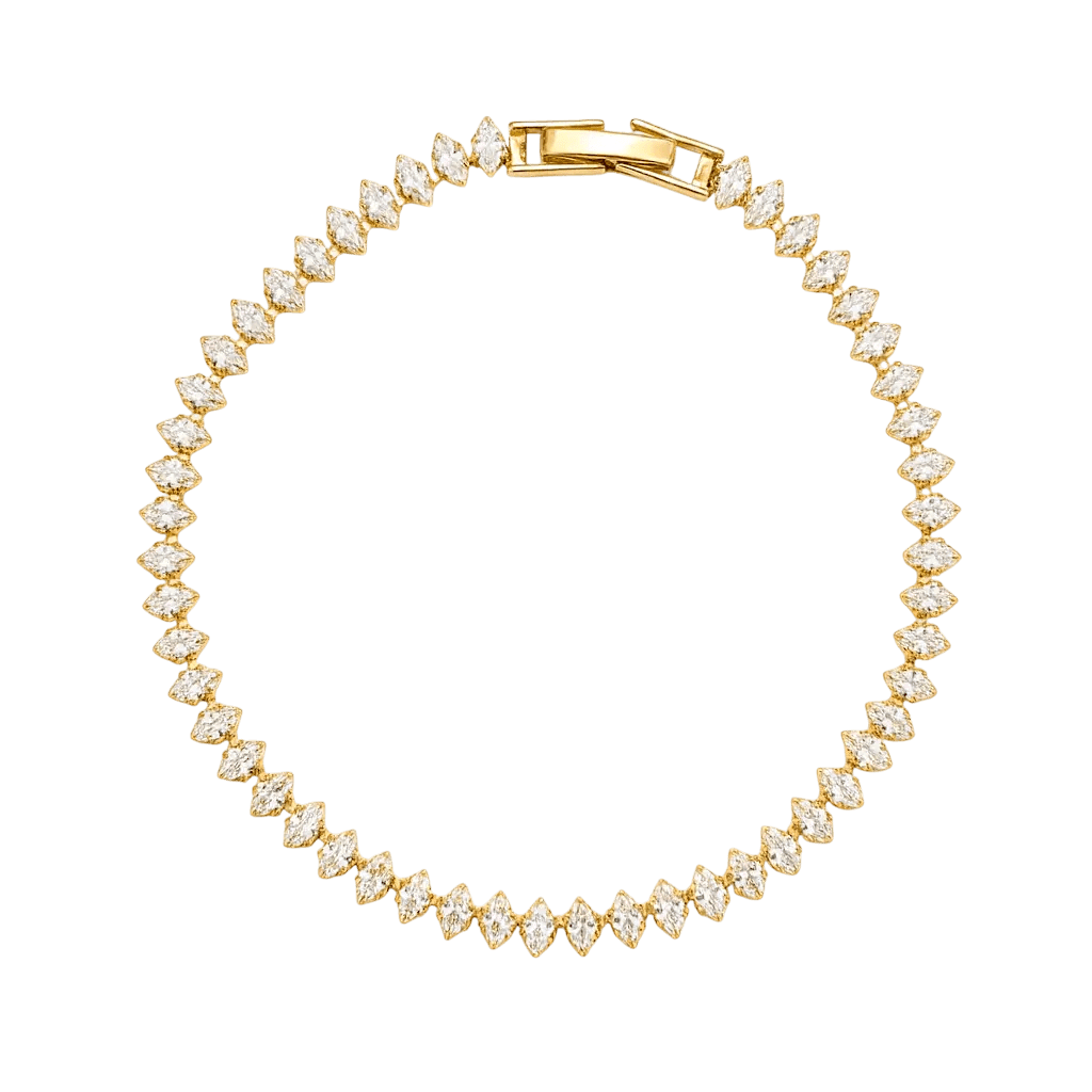 Alvora Marvella Luxury Marquise Crystal Bracelet | Trendy Tennis Jewelry