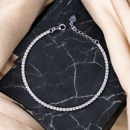 Noctessa - Alvora 925 sterling bracelet bridal jewelry elegant gift for her