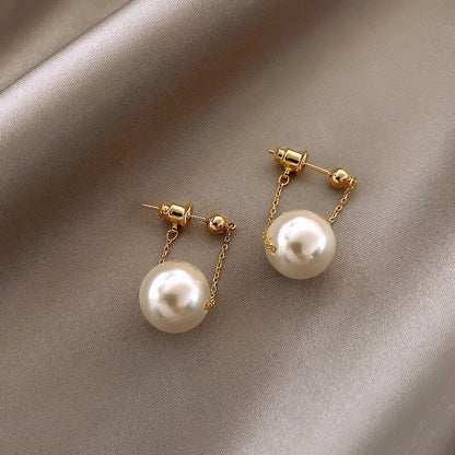 Olyssa - Alvora elegant pearl jewelry gift for her modern pearl drop