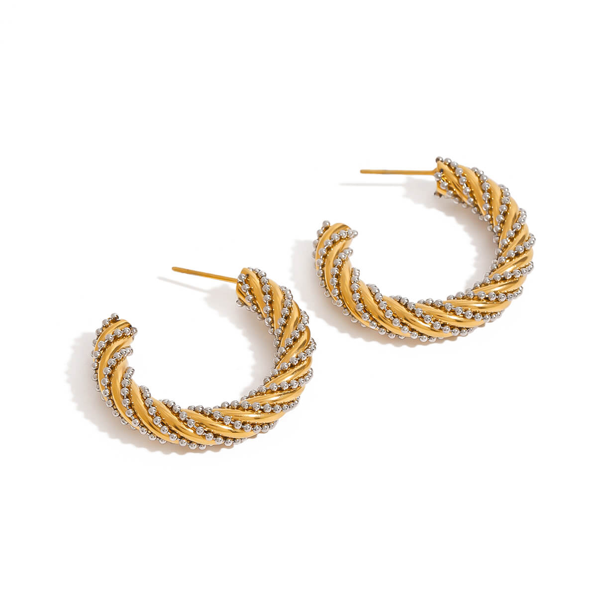 Orelis - Alvora #GoldHoopEarrings #skinfriendlyjewelry #StatementJewelry