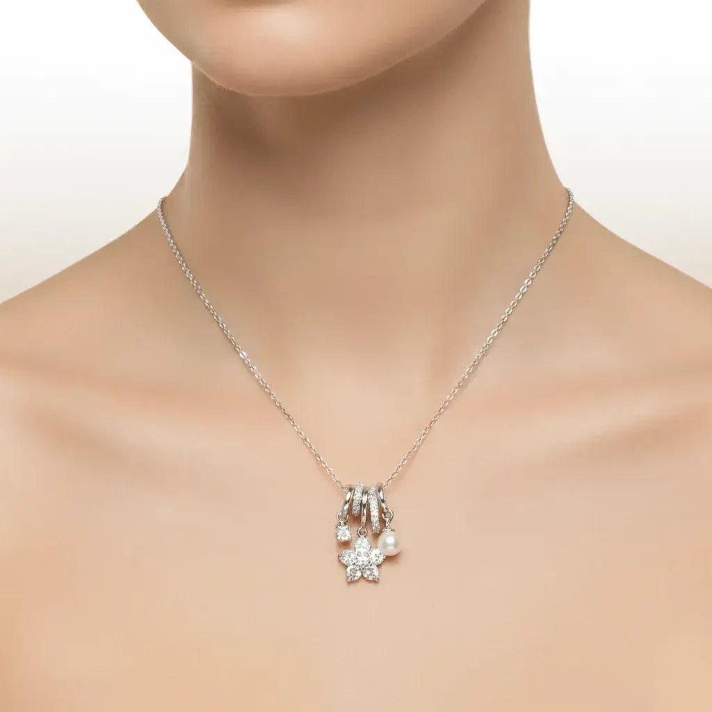 Alvora Petalisse Silver Necklace – Waterproof, Tarnish-Free & Skin-Friendly