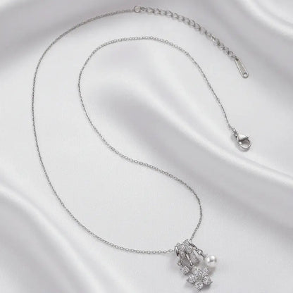 Alvora Petalisse Silver Necklace – Waterproof, Tarnish-Free & Skin-Friendly