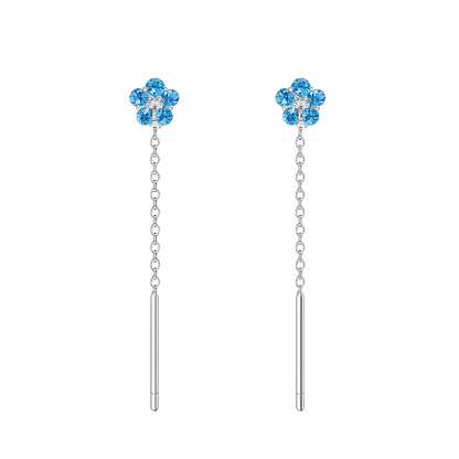 Alvora Seloura — Minimal Luxury Silver Drop Earrings