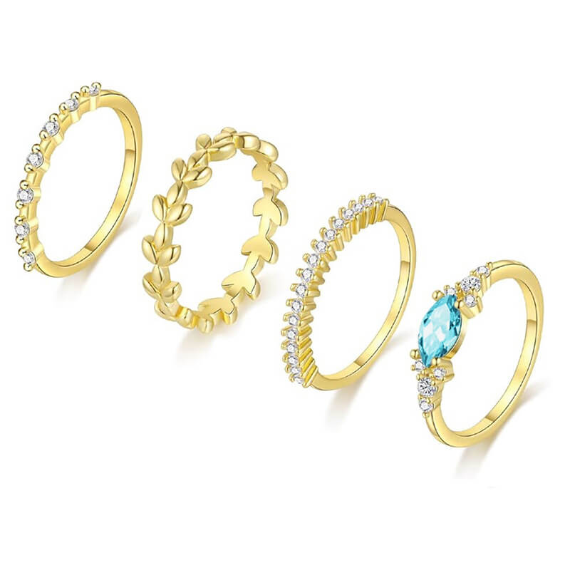 Seraphine Layers - Alvora #18KGoldPlated #GoldStackableRings #minimaljewelry
