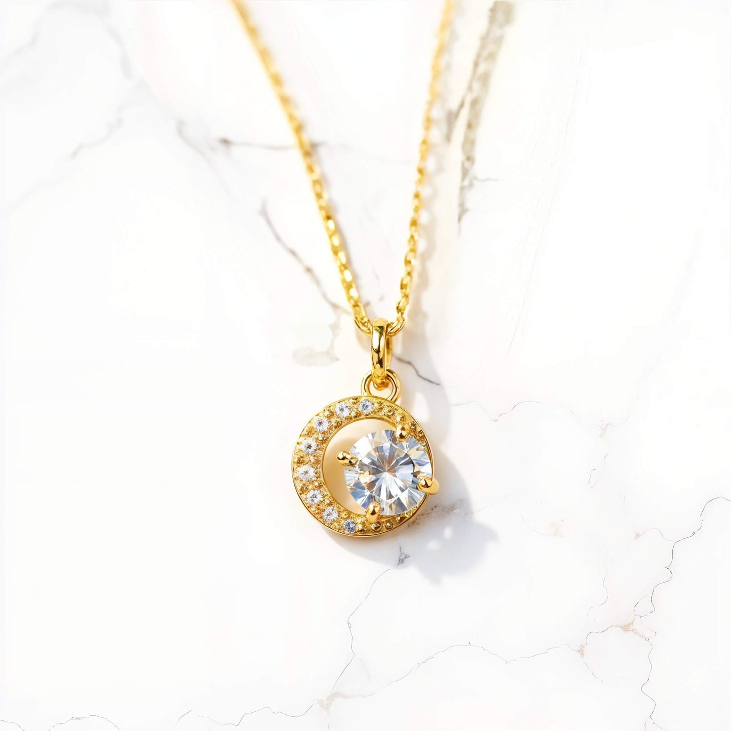 Soleya Silver, 18K Gold Necklace- Alvora