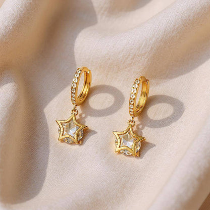 Starlette Gold Earrings- Alvora